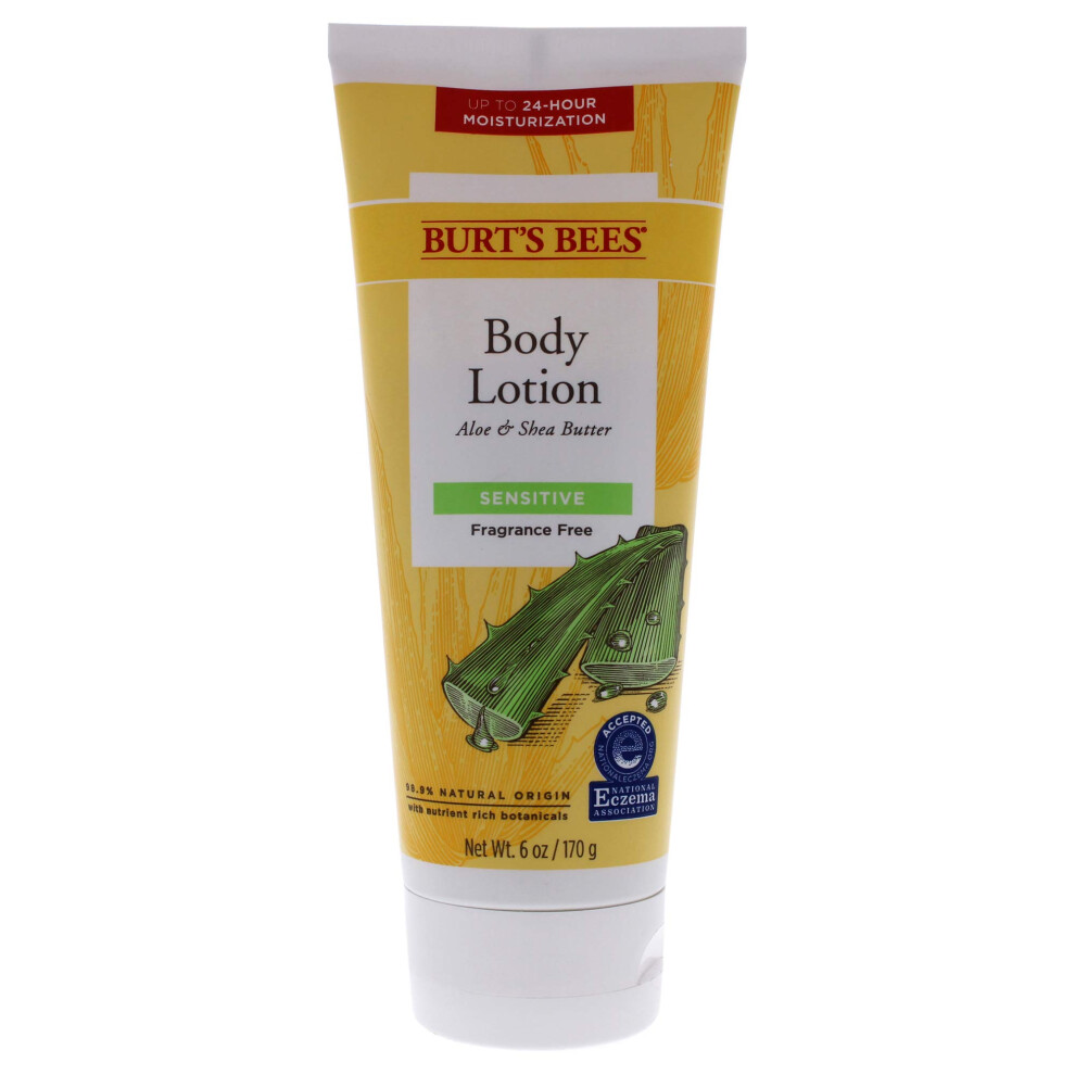 Burt's Bees Aloe & Shea Butter Body Lotion  Sensitive Skin  6 Oz Pack Of 3