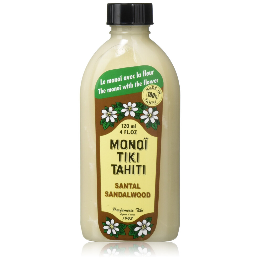 Monoi Tiare Tahiti Santal Sandalwood Coconut Oil - 4 Fl Oz