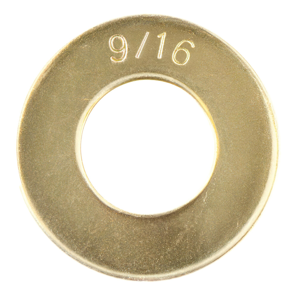 Producenter Bolt Yellow 9/16"""" (50 Pack) Grade 8 Sae Washer Thru-Hardened Zinc By Makers Bolt