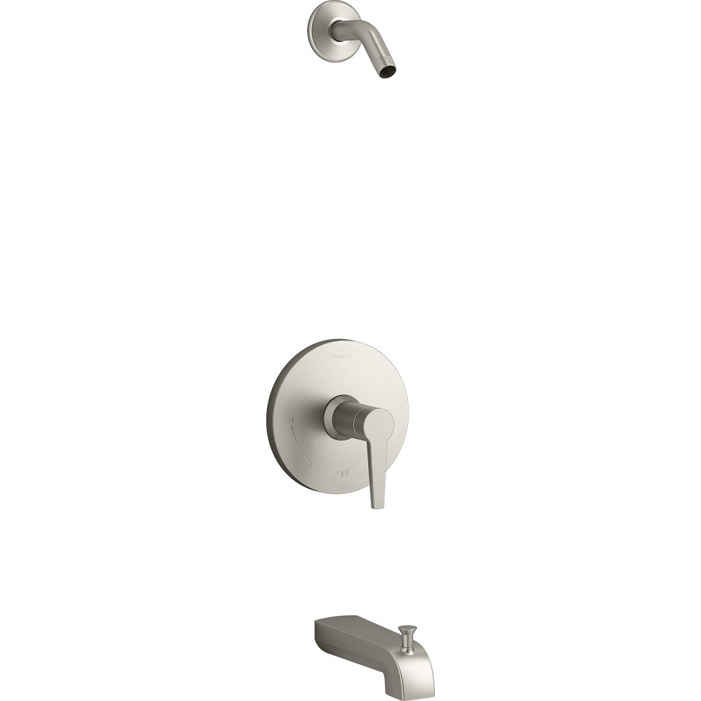 Photos - Other Bathroom Accessories Kohler Pitch Rite-Temp bath and shower trim set less showerhead TLS97074-4-BN 