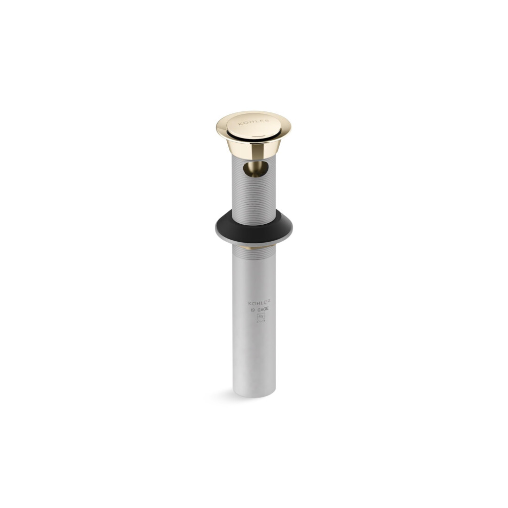 Photos - Bathtub Kohler K-25322-AF Bathroom sink clicker drain with overflow French Gold 25322-AF 