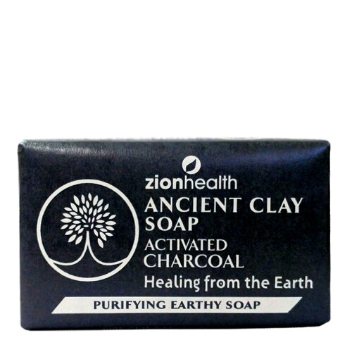 Zion Health Ancient Clay Soap Activated Charcoal 6 Oz