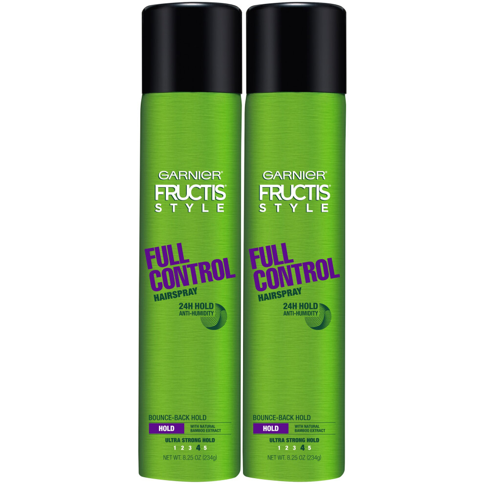 Garnier Fructis Style Full Control Hairspray  All Hair Types  8.25 oz. (Packaging May Vary)  2 Count