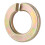7/16"""" (100 Pack) Grade 8 Lock Washer Split Thru-Hardened Yellow Zinc by Makers Bolt 1