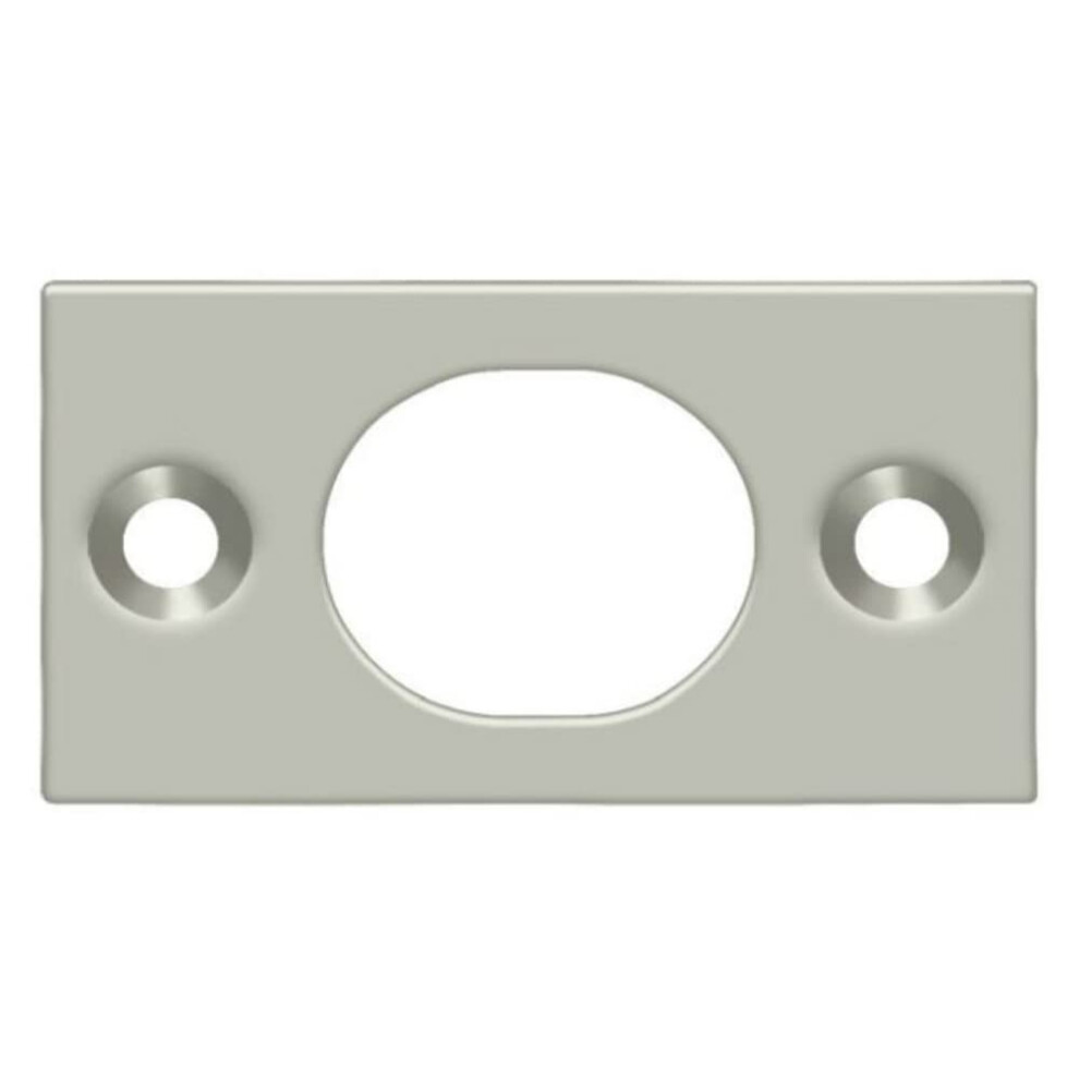 Deltana Sp6fbu15 Strike Plate For 6"""" Flush Bolt; Satin Nickel Finish 760923558223