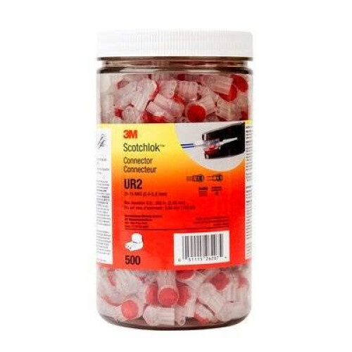 3M Conector de Codo IDC 3M UR2-JAR500, 500 Piezas, Rojo