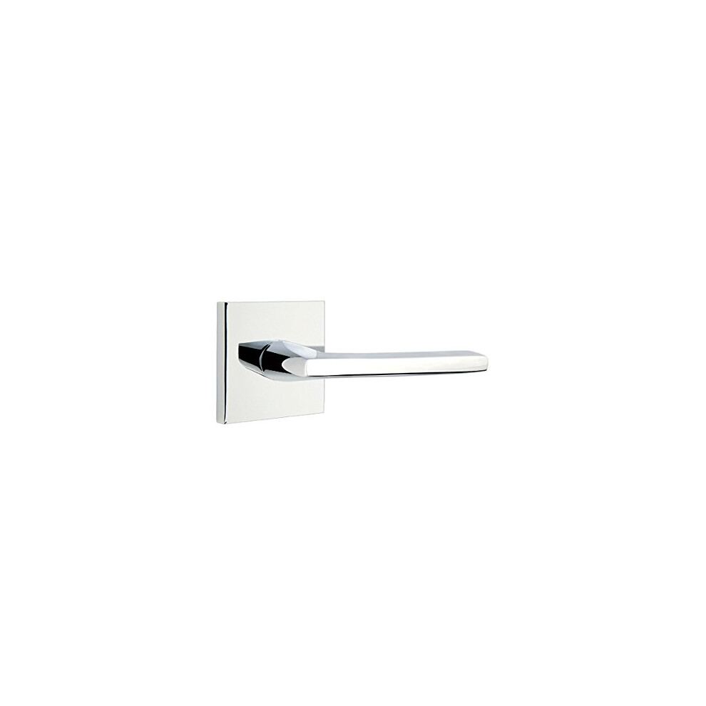 Emtek Square Rosette Passage Set With Matching Finish Helios Lever - Choice Of Left/Right Handing And 7 Finishes - 5110Hlorhus26 - Right Handed (Rh)