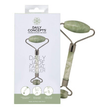 DAILY CONCEPTS Daily Facial Roller Two Stone Heads (Small For Under Eye Area ~ Large For Entire Face) Boosts Blood Circulation Reduce Swelling