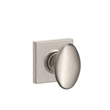 SCHLAGE F10 SIE 619 COL Sienna Residential F10SIE619COL Siena Knob with Collins Rose Passage Lock with 16080 Latch and 10027 Strike Satin Nickel Fini