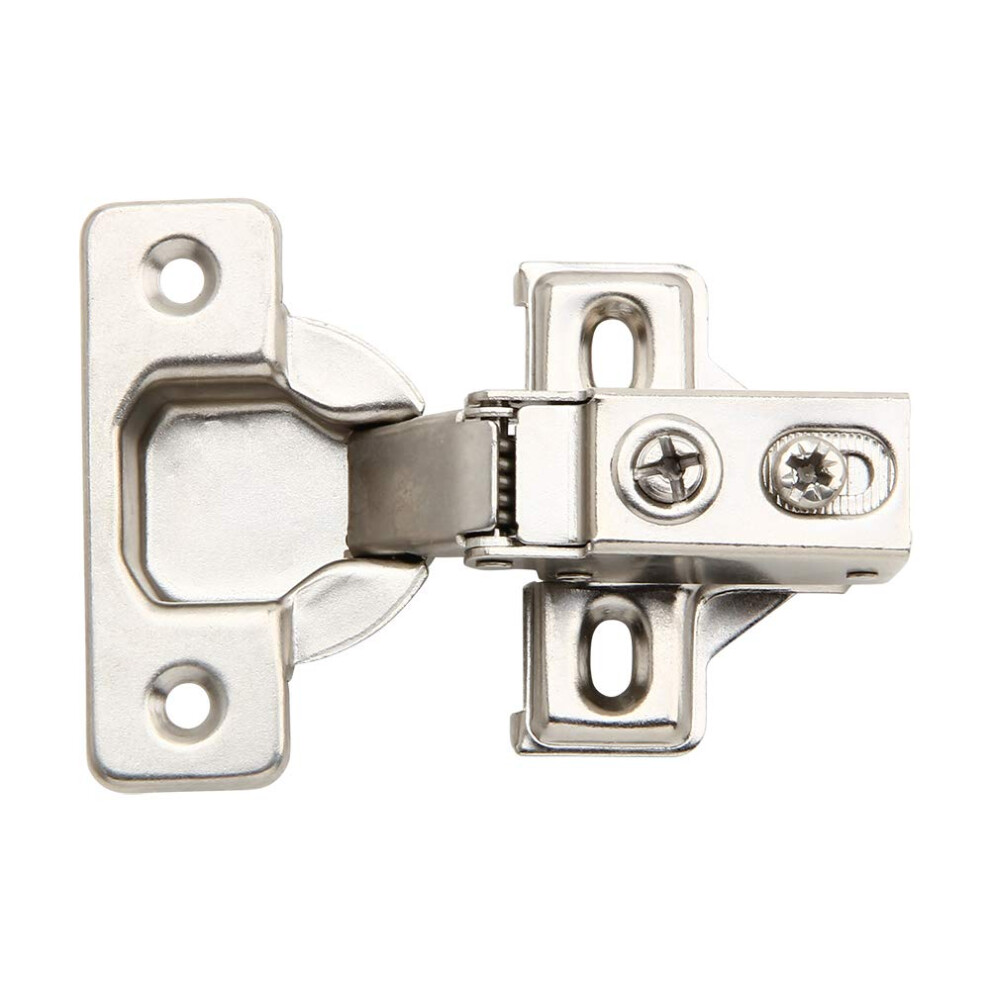 6 Pack - Silverline Hardware Face Frame Quiet Soft Close Cabinet Door Hinges  1/2 Inch Overlay  with Built-in Metal Dampers  Strong Heavy Duty Steel f
