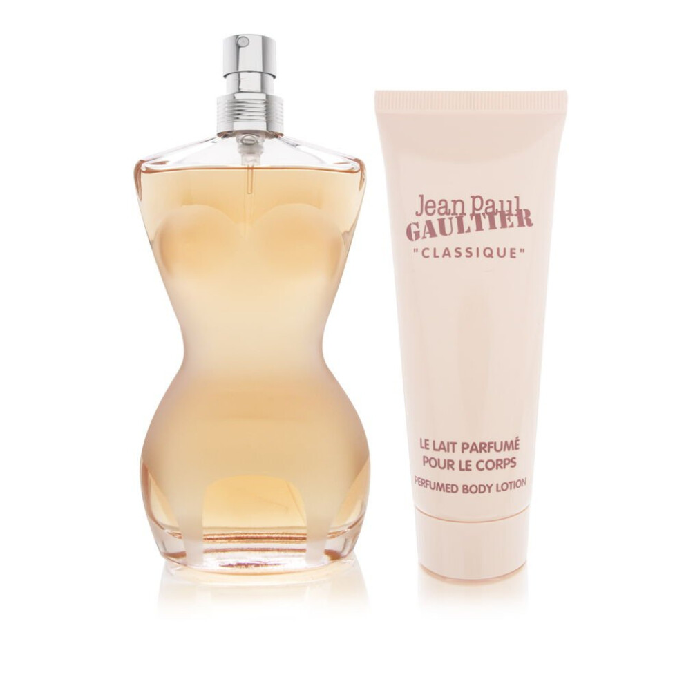 Jean Paul Gaultier Classique Gift Set for Women (Eau De Toilette Spray  Body Lotion)