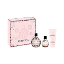 Jimmy Choo Signature Eau de Parfum (3 piezas) - 100 ml y 40 ml Spray (3.3 fl. oz) Loci   n corporal - Fragancia de larga duraci   n con notas de rosa