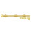 Deltana 18SB003 HD Solid Brass 18-Inch Surface Bolt 1