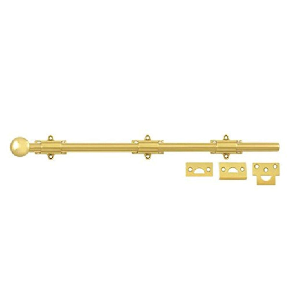Deltana 18Sb003 Hd Solid Brass 18-Inch Surface Bolt 760923388202