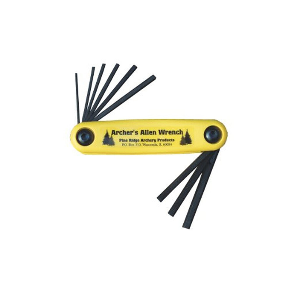 Pine Ridge Archery Allen Wrench Set Xl Universal Multi Wrench Foldable Wrench Repairing Tool Yellow 011859025212