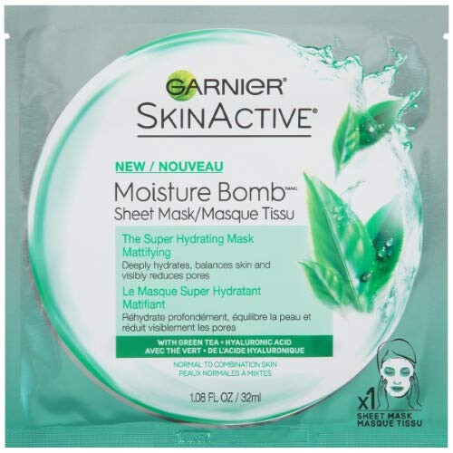 Garnier Skin Active Moisture Bomb Super Hydrating Sheet Mask (2er-Pack)
