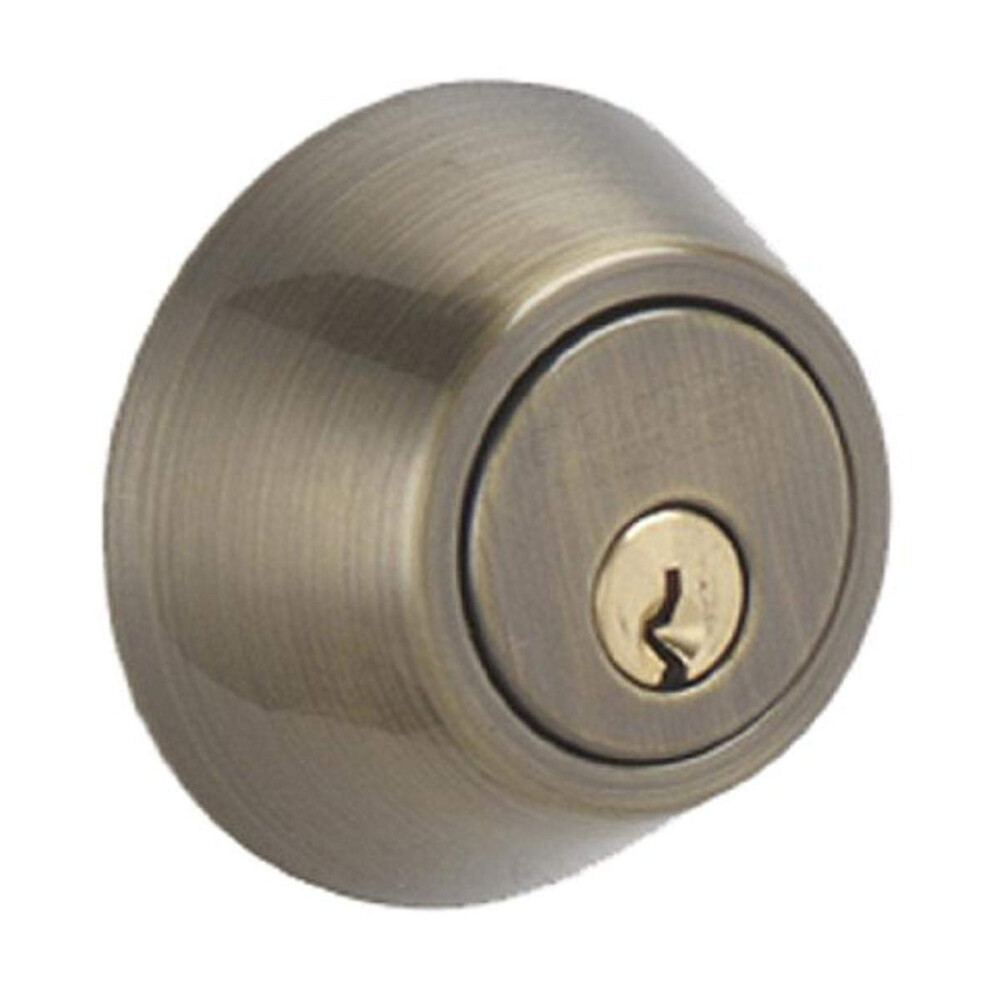 SCHLAGE Dexter by Schlage JD60609 Single-Cylinder Deadbolt  Antique Brass-image-OPC-PGTHDXF-NEW