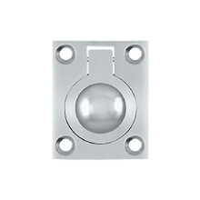 Deltana FRP175U26 1 3/4-Inch x 1 3/8-Inch Solid Brass Flush Ring Pull