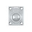 Deltana FRP175U26 1 3/4-Inch x 1 3/8-Inch Solid Brass Flush Ring Pull 1