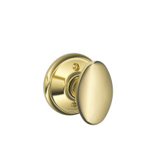 SCHLAGE Knob Non-Turning Lock  Bright Brass (F170 SIE 605)