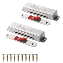 Mousike Magnetische Deurvanger Heavy Duty 90lb Deurmagneten met Sterke Magnetisch voor Keukenkast Garderobekast Kastdeur Ladegrendel (2 Stuks)