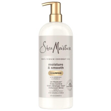 SheaMoisture 100% dziewiczy olej kokosowy szampon nawilżający i gładki 34 uncje płynu