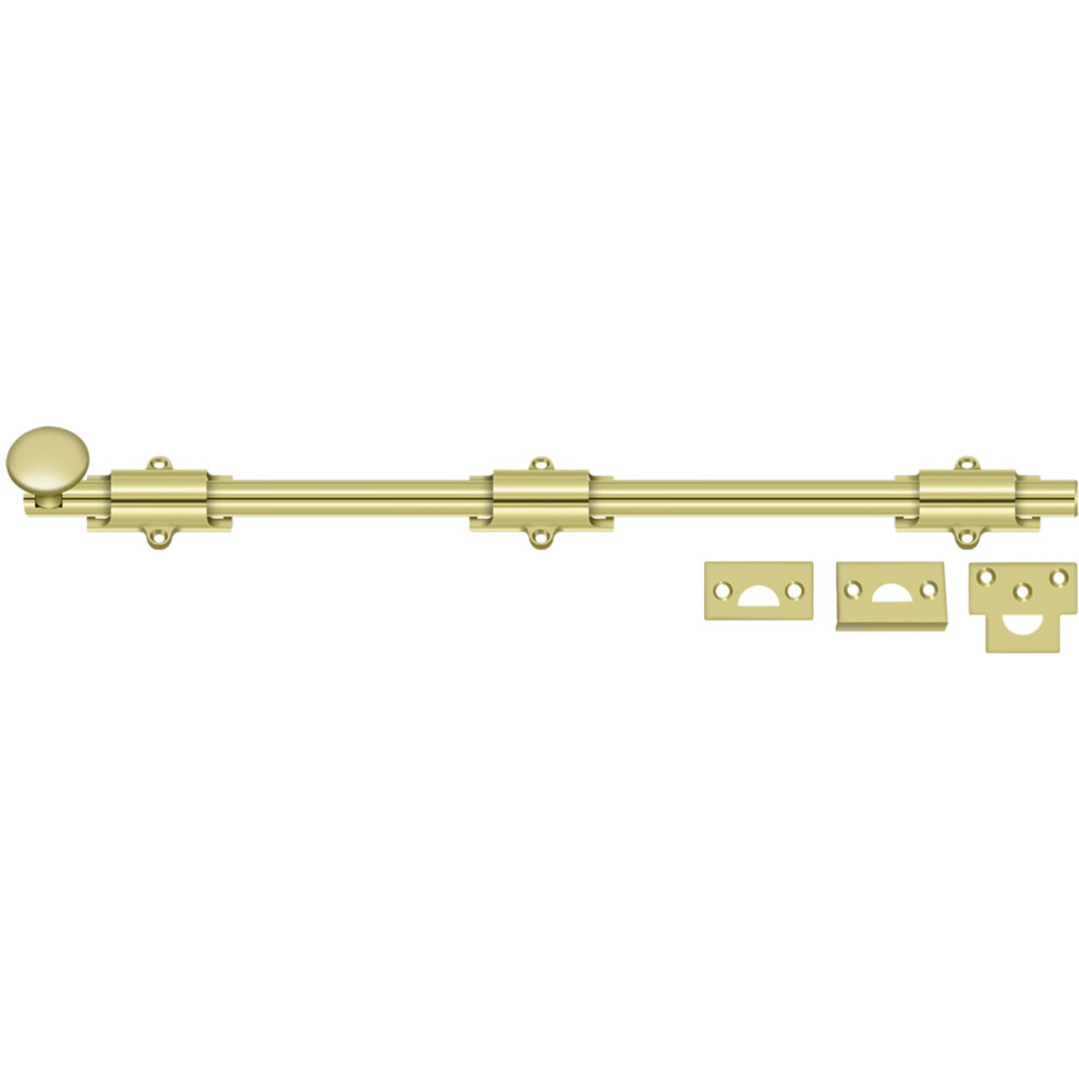 Deltana 18Sb3 Hd Solid Brass 18-Inch Surface Bolt 760923389605