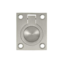 Deltana FRP175U15 1 3/4-Inch x 1 3/8-Inch Solid Brass Flush Ring Pull