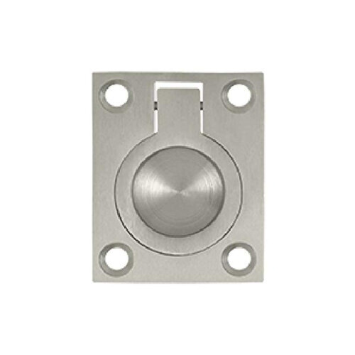Deltana FRP175U15 1 3/4-Inch x 1 3/8-Inch Solid Brass Flush Ring Pull