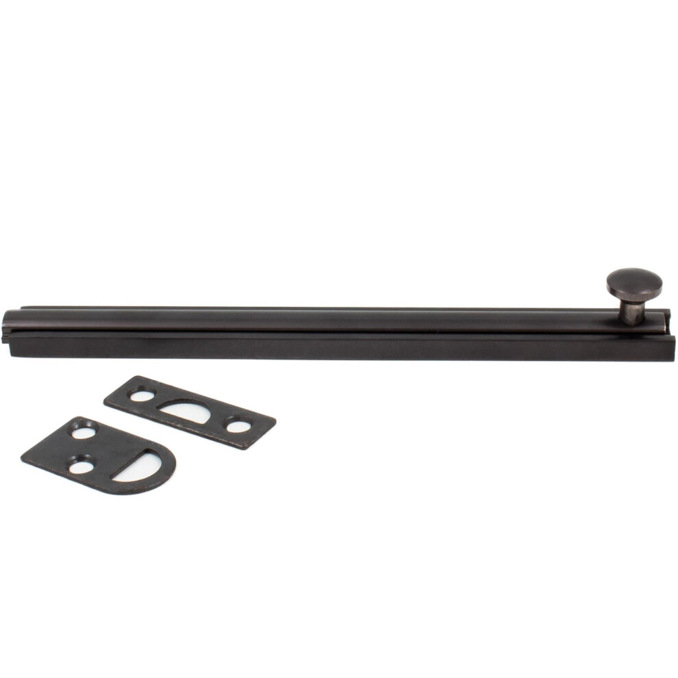 Stone Harbor Hardware Door Surface Bolt 6 Inches Matte Black 848424013646