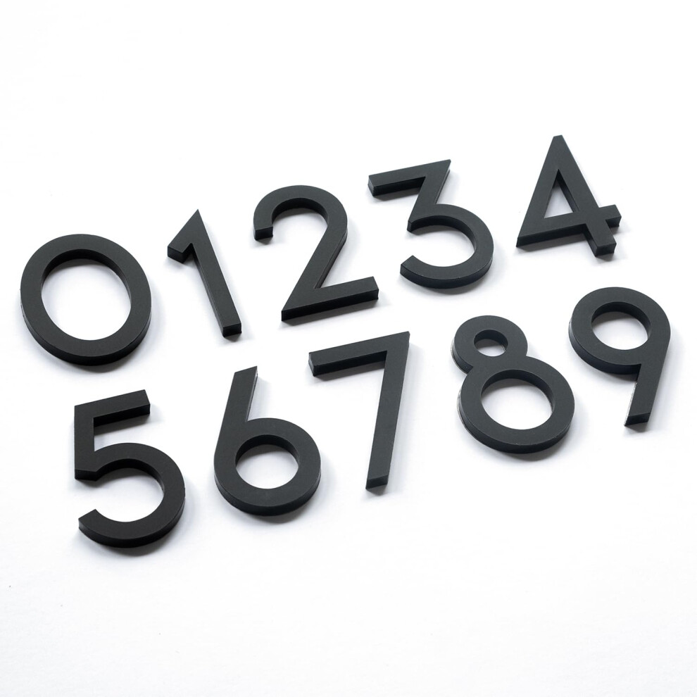 Numéros de boîte aux lettres autocollants de 2 pouces, numéros de maison modernes pour adresses extérieures, pour maison, bureau, chambre d'hôtel