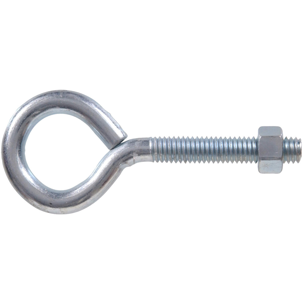The Hillman Group 512 Eyebolts With Nuts 5/32 X 1 5/8-Inch 15-Pack Zinc 008236000443