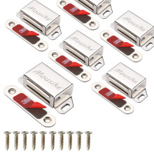 Mousike Cabinet Magnets 30lb Stainless Steel Magnetic Door Catch with Strong Magnetic for Kitchen Cupboard Wardrobe Closet Cabinet Door Drawer Latch(2