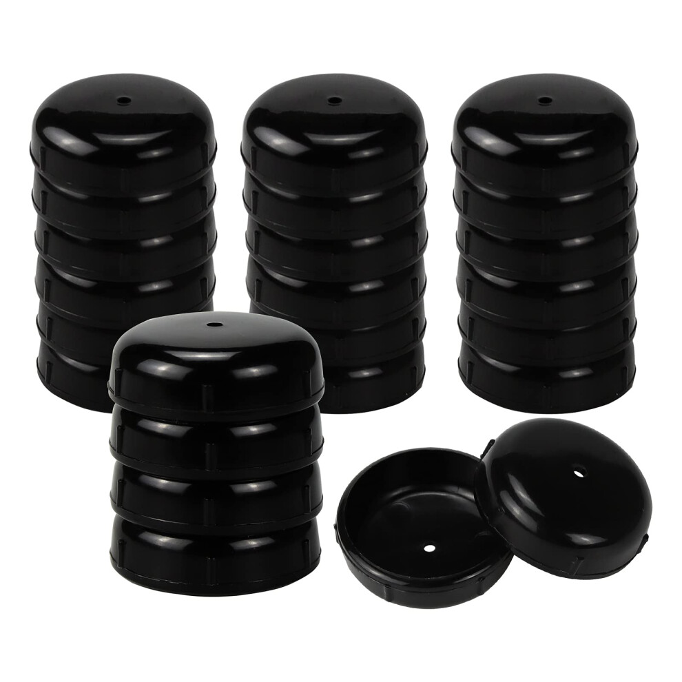 24 Pack Wrought Iron Patio Furniture Glides 1-1/2 Inch Outdoor Chair Leg Feet Protector Deluxe Version Round Leg Caps Replacement Protect Patio Floor 746939980395