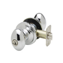 Copper Creek EK2040PS Egg Door Knob Keyed Entry Function 1 Pack in Polished Stainless