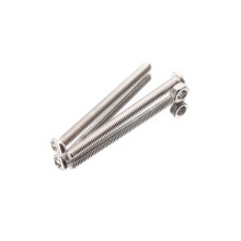cSeao 30-Pack M4 50mm Pan Phillips Tornillo Machineschroeven en Zeskantmoeren Set 304 Roestvrij Staal Gladde Afwerking