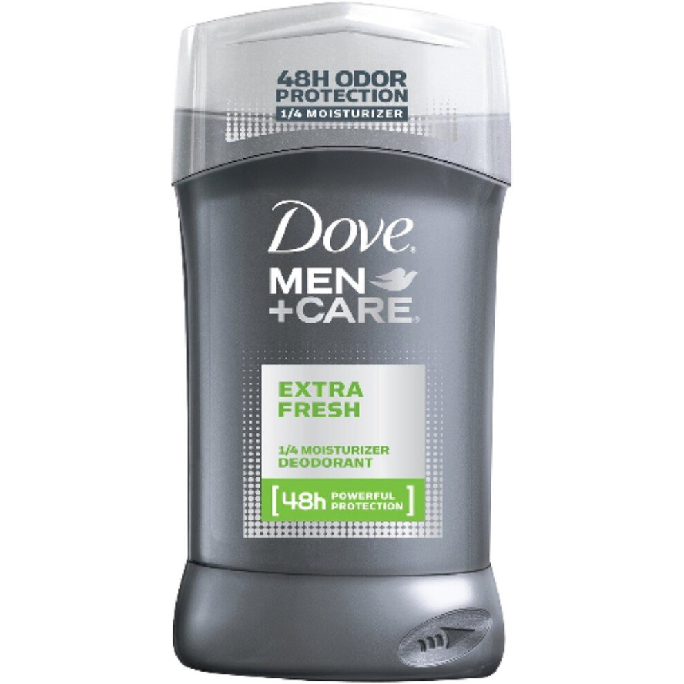 Dove Men+Care Deodorant Stick Aluminum-free formula with 48-Hour Protection Extra Fresh Deodorant for men with Vitamin E and Triple Action Moisturizer