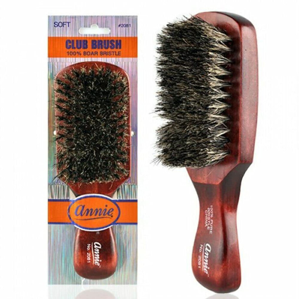Annie Soft Club 100% Pure Boar Bristle Wave Hair Brush Durag Man