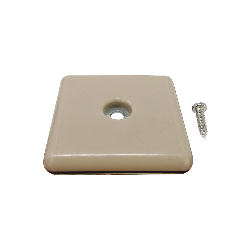 Shepherd Hardware 9244 2-1/8-Inch Square  Adhesive Slide Glide Furniture Sliders  4-Pack   Beige-image-OPC-PFPGPB9-NEW