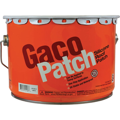 GacoPatch Silikon-Dachflicken, 2 Gallonen, Wei