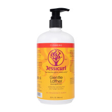 Jessicurl, Mild Schampo, Ingen Doft, 32 Fl oz. Rengörande Schampo för Lockigt Hår, Veganskt, Sulfatfritt