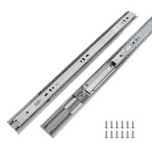 1 paar volledig uittrekbare ladegeleiders 18 inch ladegeleiders voor zwaar gebruik - LONTAN 4502S3-18 Softclose kogellager, zijmontage ladegeleiders