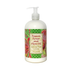 Greenwich Bay PASSION FLOWER Hand- en bodylotion met cacaoboter Sheaboter Vierge olijfolie Geen parabenen 16 Oz.