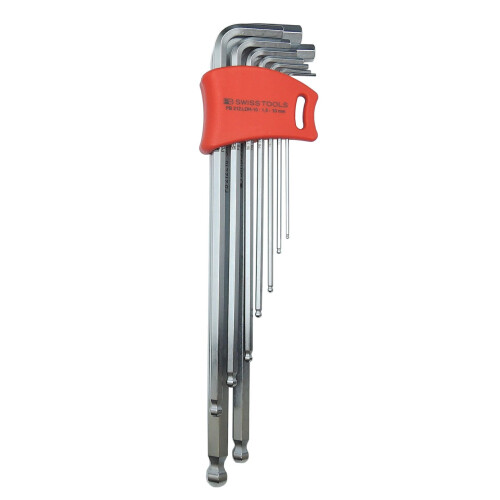 PB Swiss Tools PB 212LDH-10 Σετ εξάγωνων σφαιριδίων με μακριά διπλή βάση