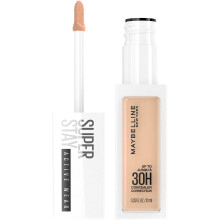 Maybelline Super Stay Liquid Concealer, Copertura Completa, Fino a 30 Ore, Resistente al Trasferimento, Finishing Opaco Naturale