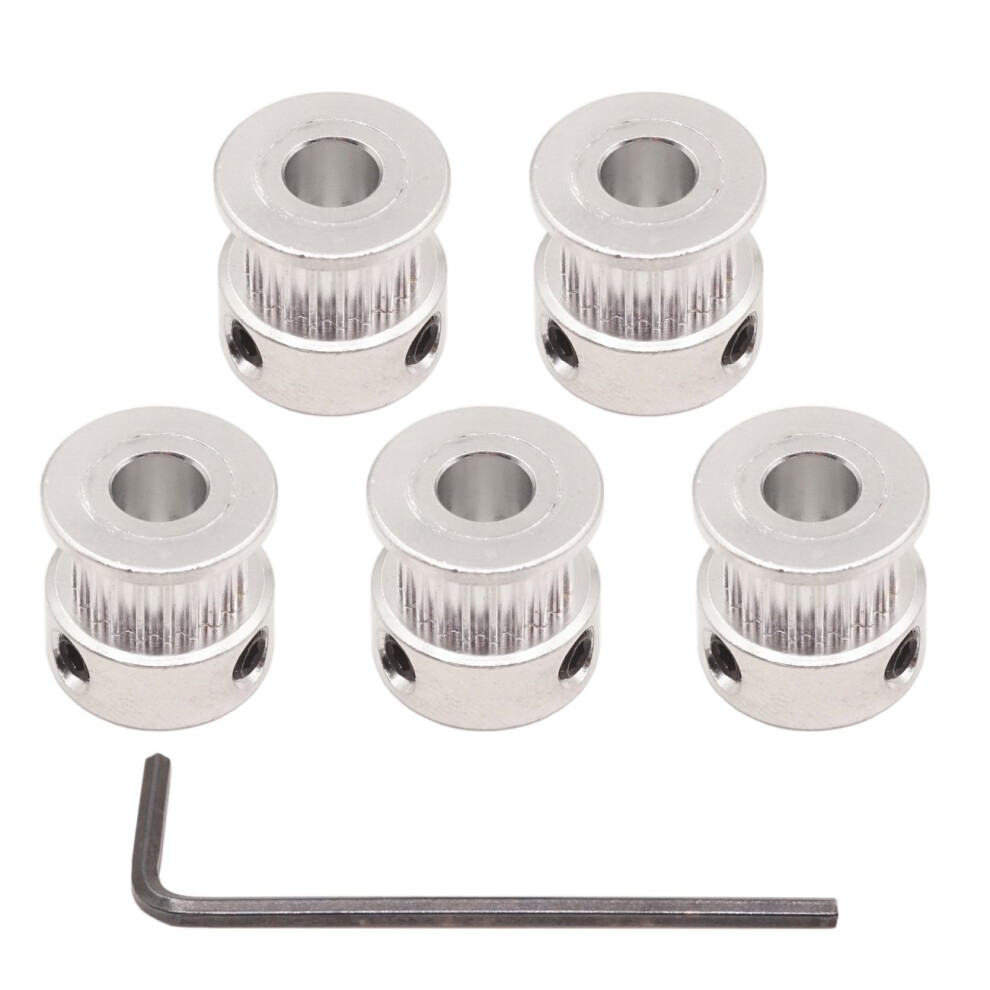 Polea Winsinn Gt2 De 20 Dientes, Di Metro Interior De 635 Mm, Ancho De 6 Mm, 20 Dientes, Rueda De Polea De Correa De Distribuci N De Aluminio Par-image