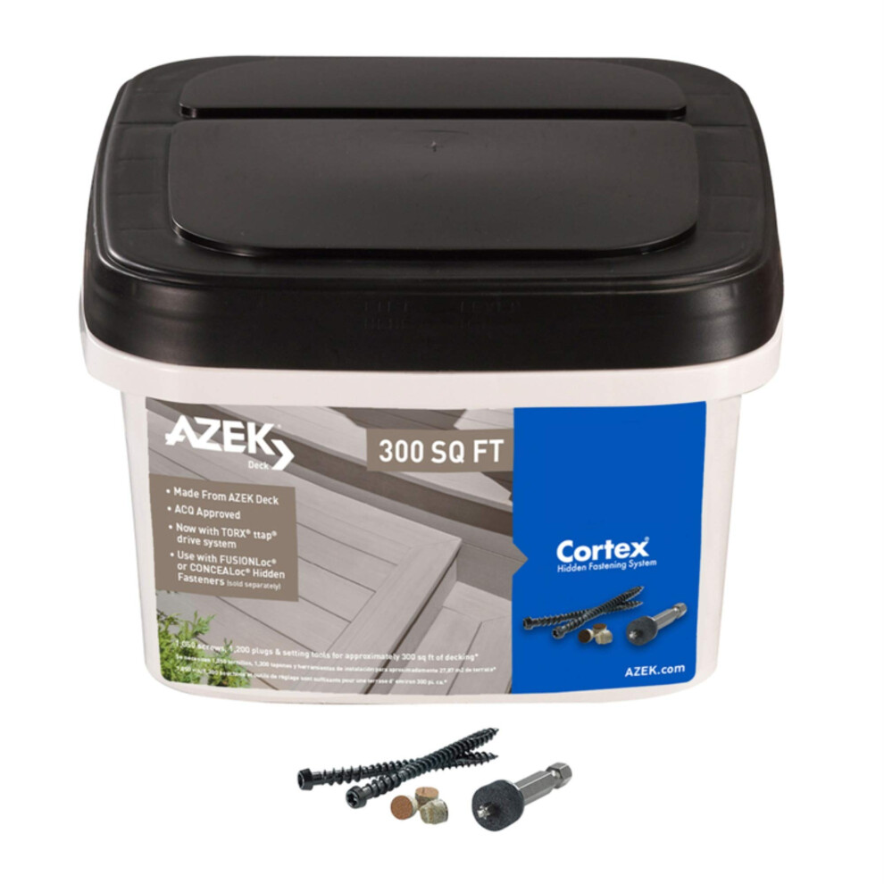 Azek Cortex 2-3/4 In. L Torx Ttap Star Head Island Oak Hidden Deck Fastener 1050 Per Box 683531030793