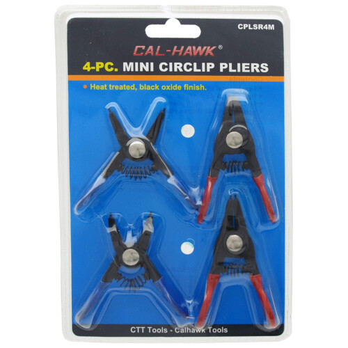 Cal Hawk Tools CPLSR4M Mini Circlip Pliers Set