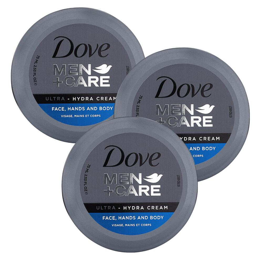Dove Men+Care Ultra Hydra Cream, Gesichts-, Hand- Und K Rperpflege, Alle Hauttypen, 3Er-Pack 2,53 Oz-image