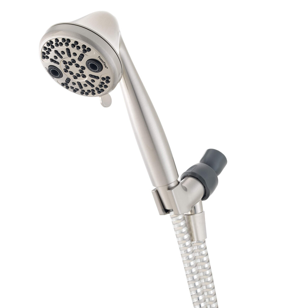 Oxygenics 87446 Powerflow Brushed Nickel Handheld Shower Head 010147874464